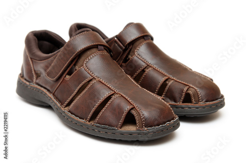 brown summer shoes