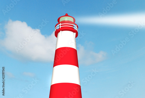 Lighthouse red-white