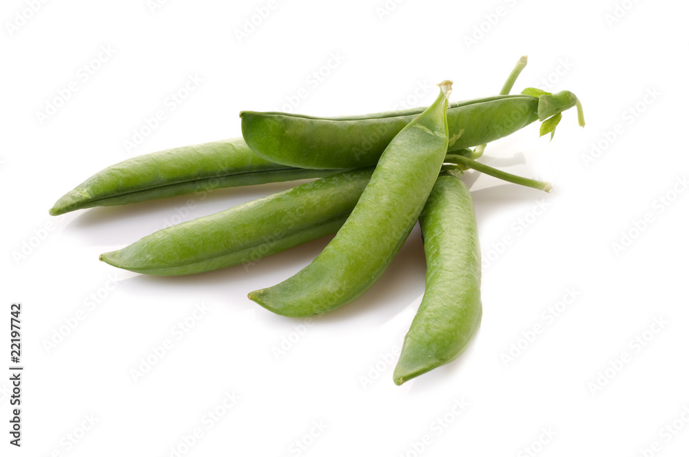 goup of peas on white background goup of peas on white background
