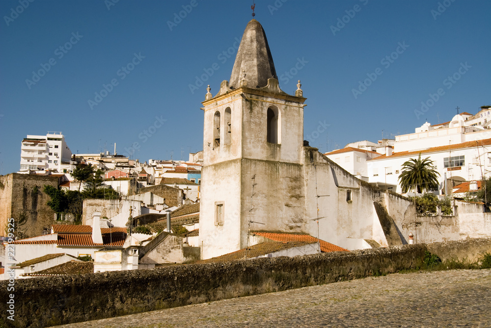 Church details in a city in Portugal