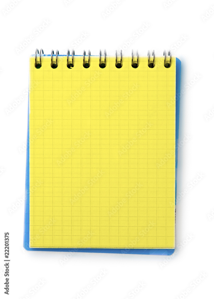 Notepad isolated on the white background Notepad isolated on the white background