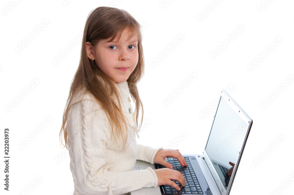 The little girl with the notebook The little girl with the notebook