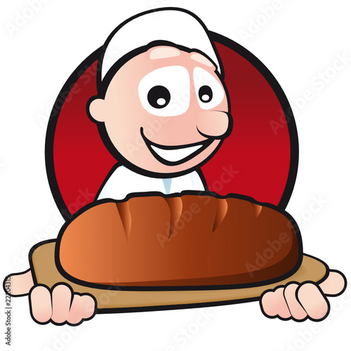 Bäcker mit lecker Brot