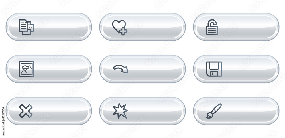 Image viewer web icons set 2, white buttons with copyspace Image viewer web icons set 2, white buttons with copyspace