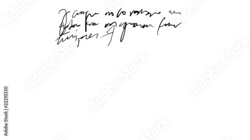 Animated Handwriting Design Element Version 1