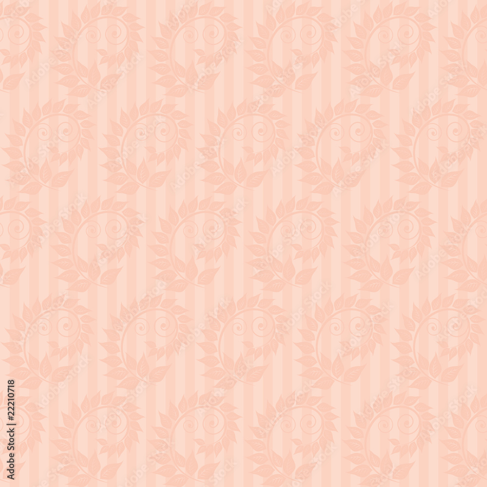 Fototapeta premium Seamless floral background. Vector illustration.