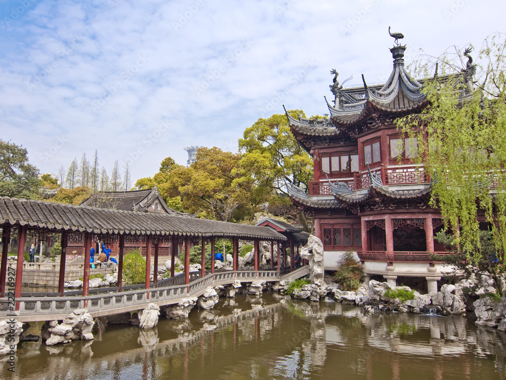 Naklejka premium Jardin Yu Yuan à Shanghai - China
