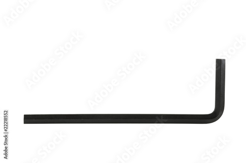 Allen wrench isolated on white