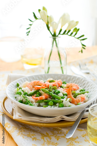 asparagus shrimp risotto