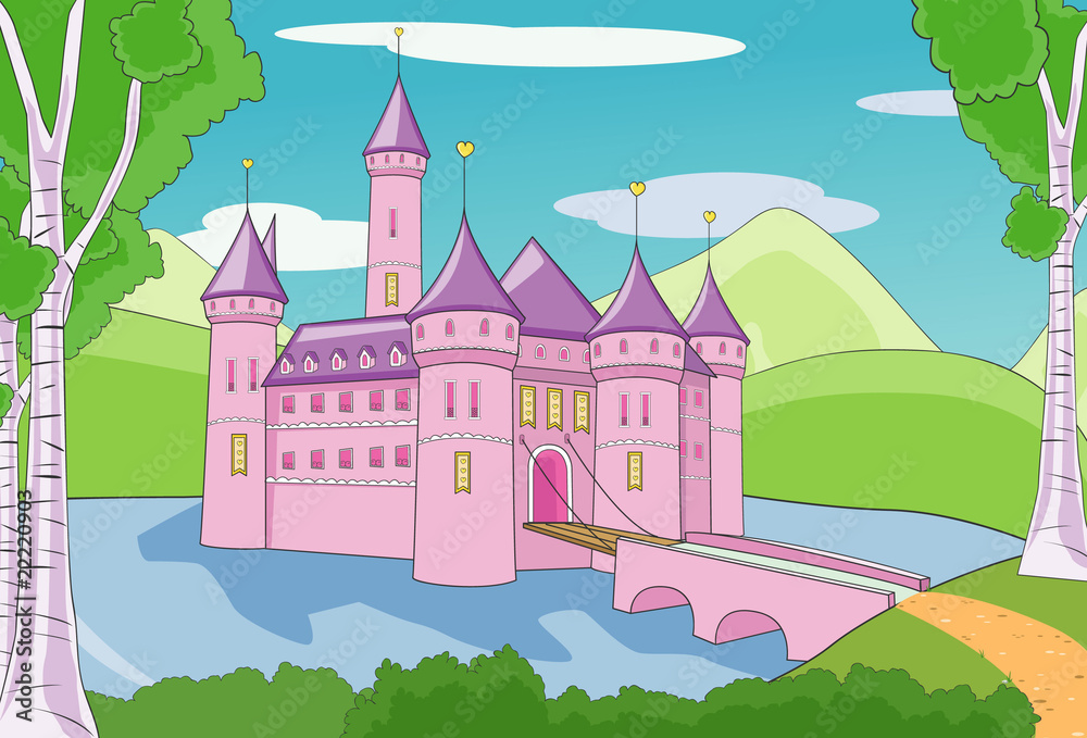 Castle princess in the forest
