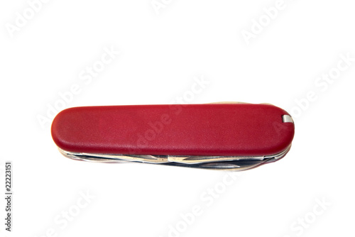 swiss army knife isolated on white