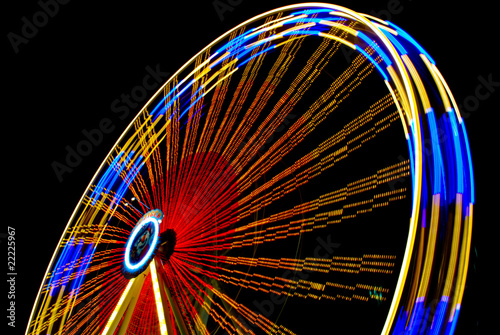 Riesenrad bei Nacht