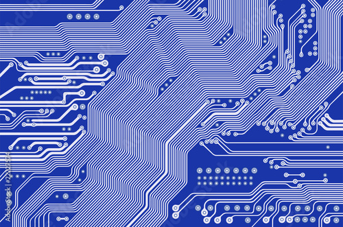 printed circuit - motherboard - vector