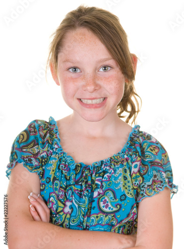 Confident young girl photo