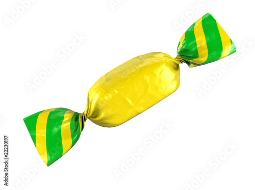 sweet colored bonbon isolated. clipping path