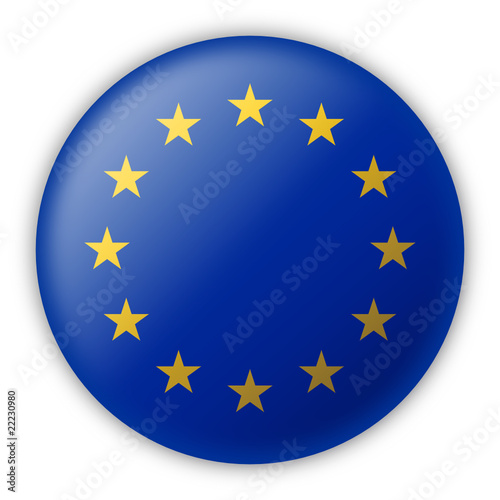 Round Pin Flag of Europe