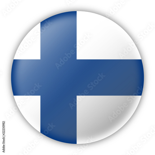 Round Pin Flag of Finland