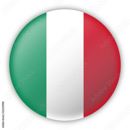 Round Pin Flag of Italy