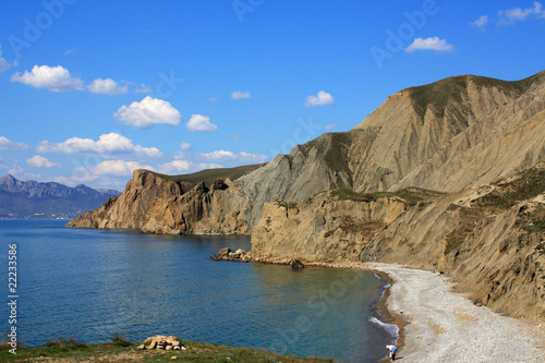 Cimmerian mountains and the sea. Photo 9115