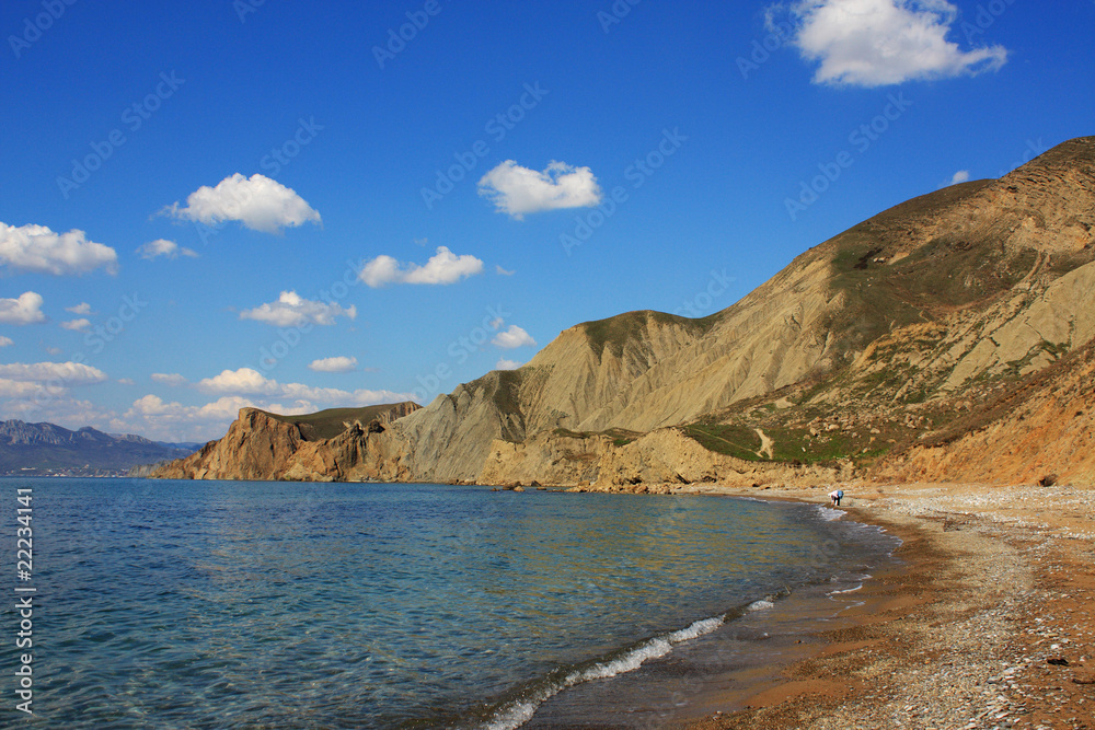 Cimmerian mountains and the sea. Photo 9109