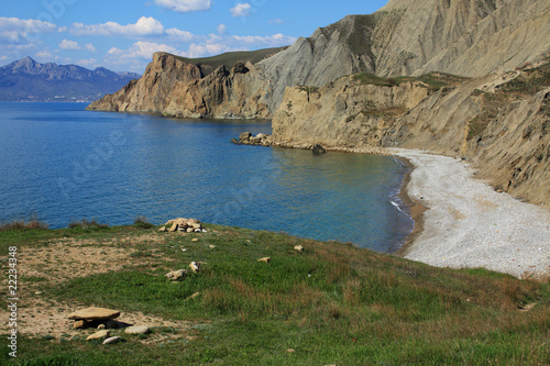 Cimmerian mountains and the sea. Photo 9113 photo