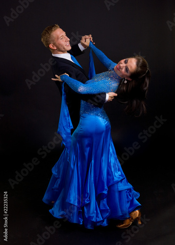 Ballroom Dancers Blue 12