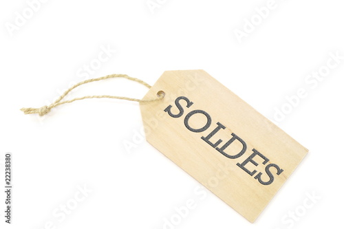 Etiquette soldes.