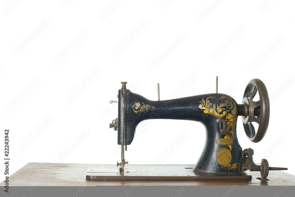 Old sewing machine , sewing-machine isolated