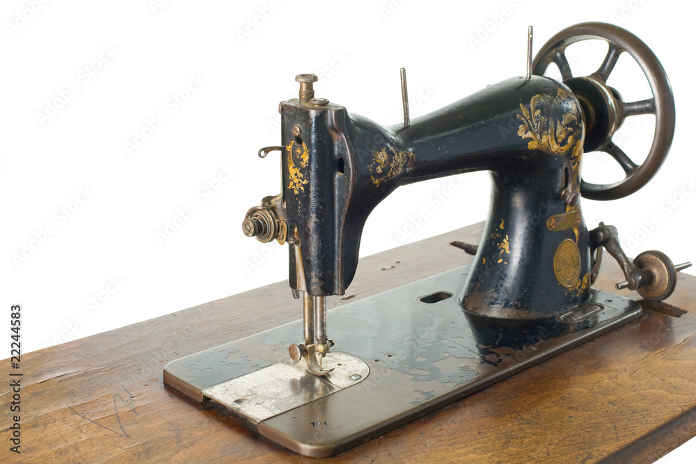 Old sewing machine , sewing-machine isolated