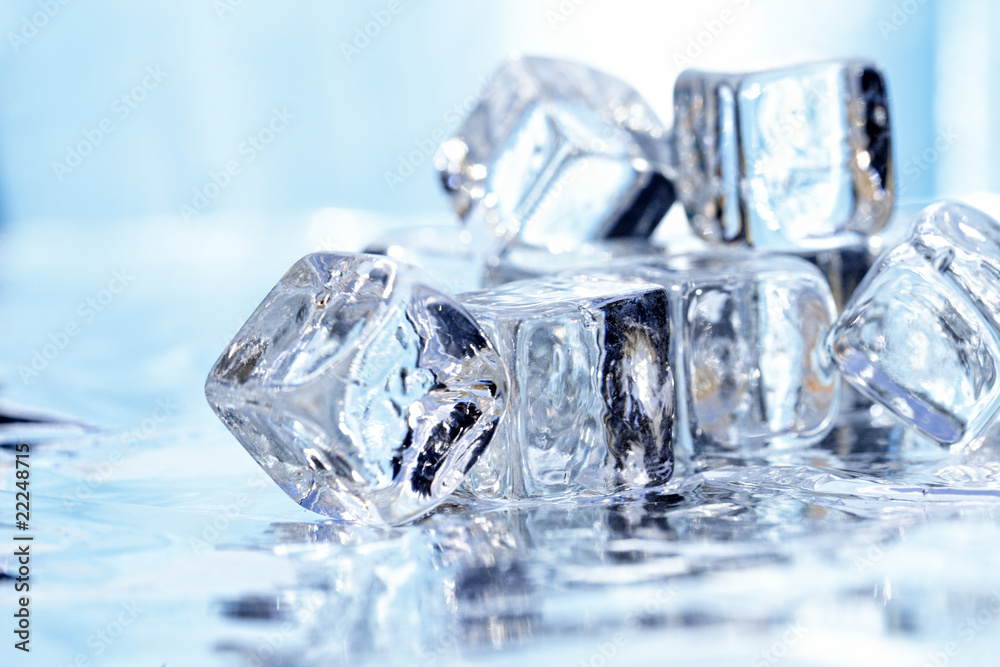 Melting ice cubes Melting ice cubes