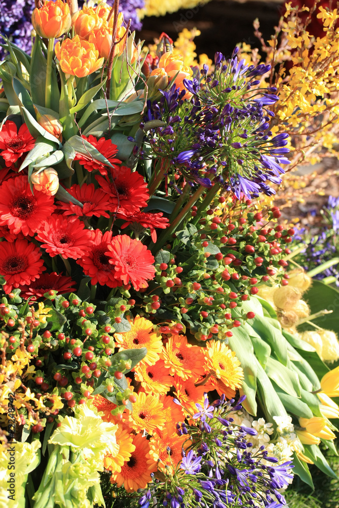 Fototapeta premium Colorful flower arrangement