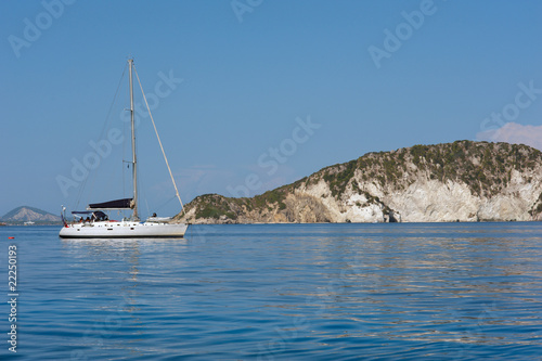 Yacht in Greece