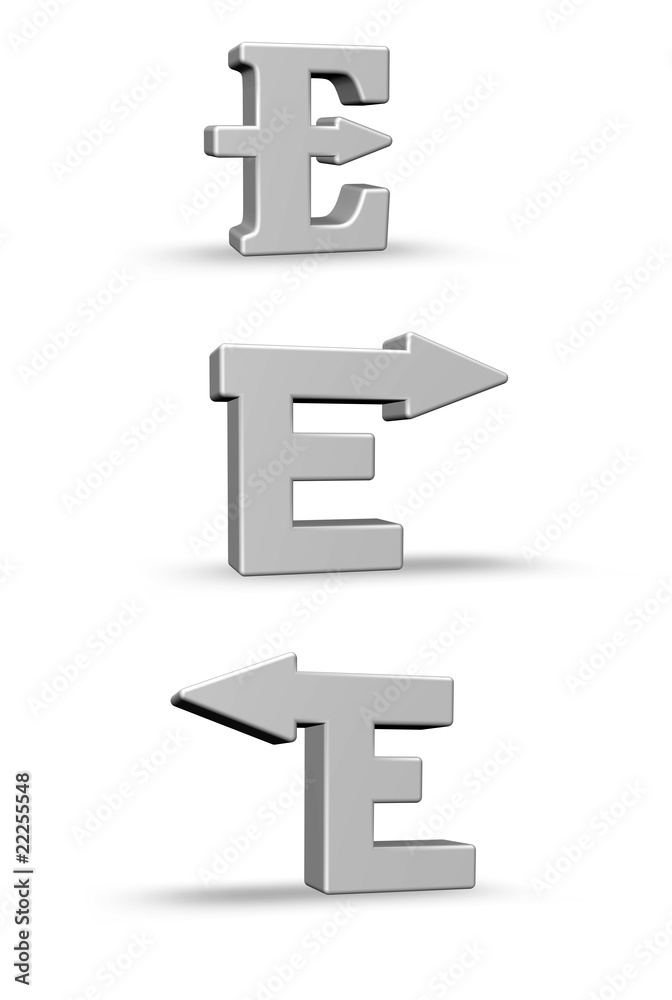 buchstabe e mit pfeil buchstabe e mit pfeil