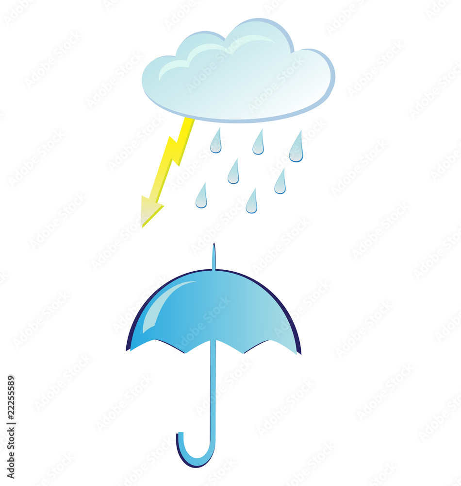 umbrella with rain umbrella with rain