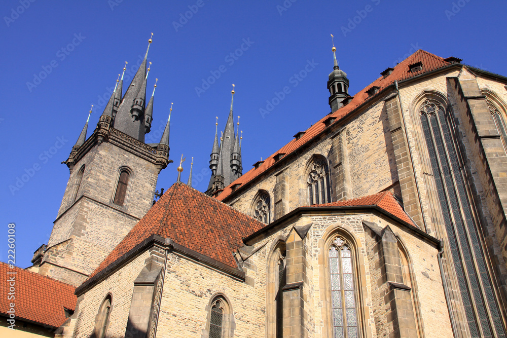 Gothic Tyn Cathedral in Prague
