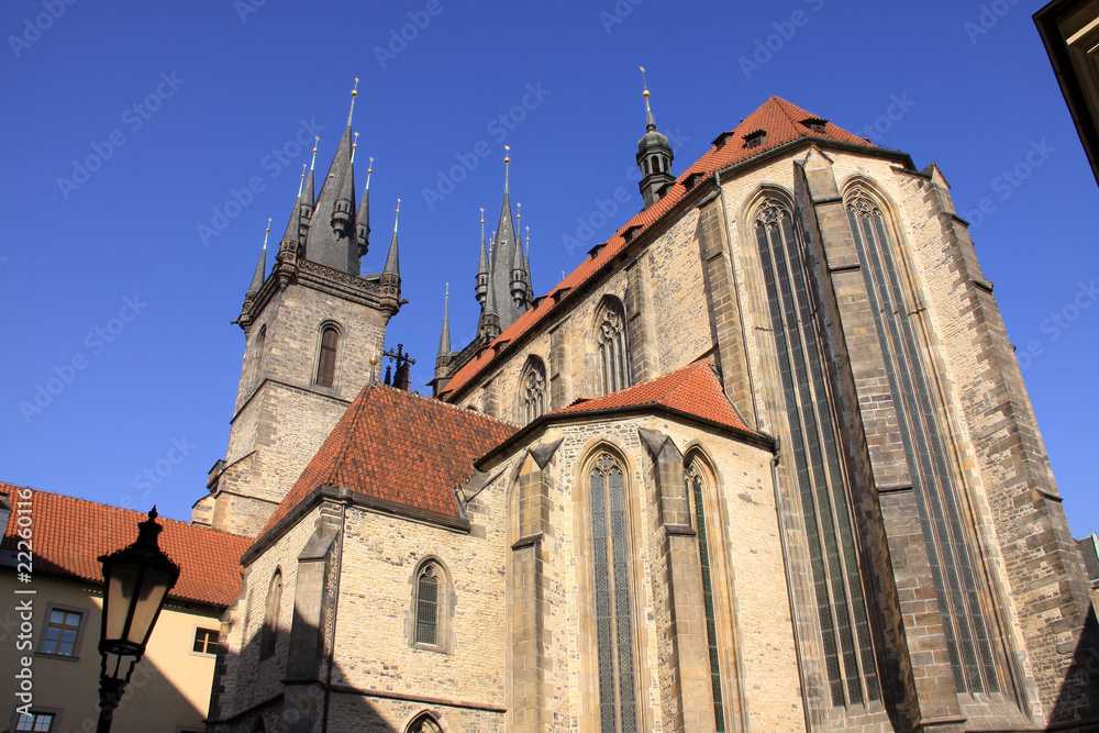 Tyn Cathedral on the Oldtown Square in Prague