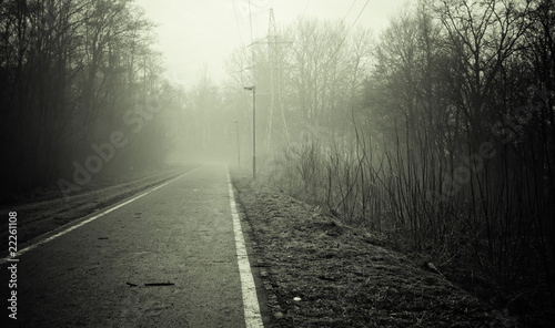 Black And White Empty Road © Anna Lurye