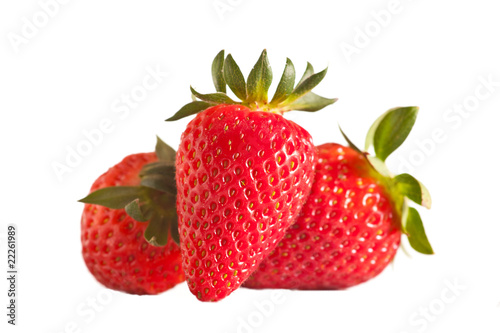 Strawberries in studio