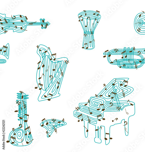 Music Instrument Pattern 1