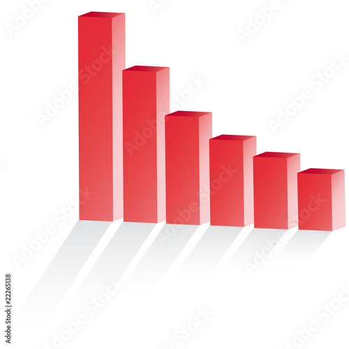 3d statistic buiness chart vector