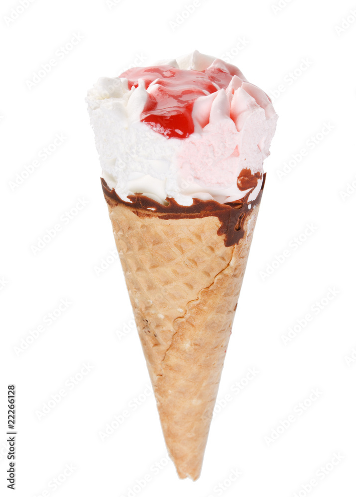 ice cream in the cone ice cream in the cone