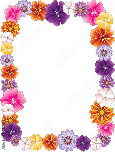 Fototapeta Naklejka Na Ścianę i Meble -  Flower Border