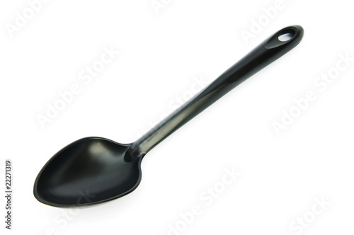 Stirring spoon isolated on the white background