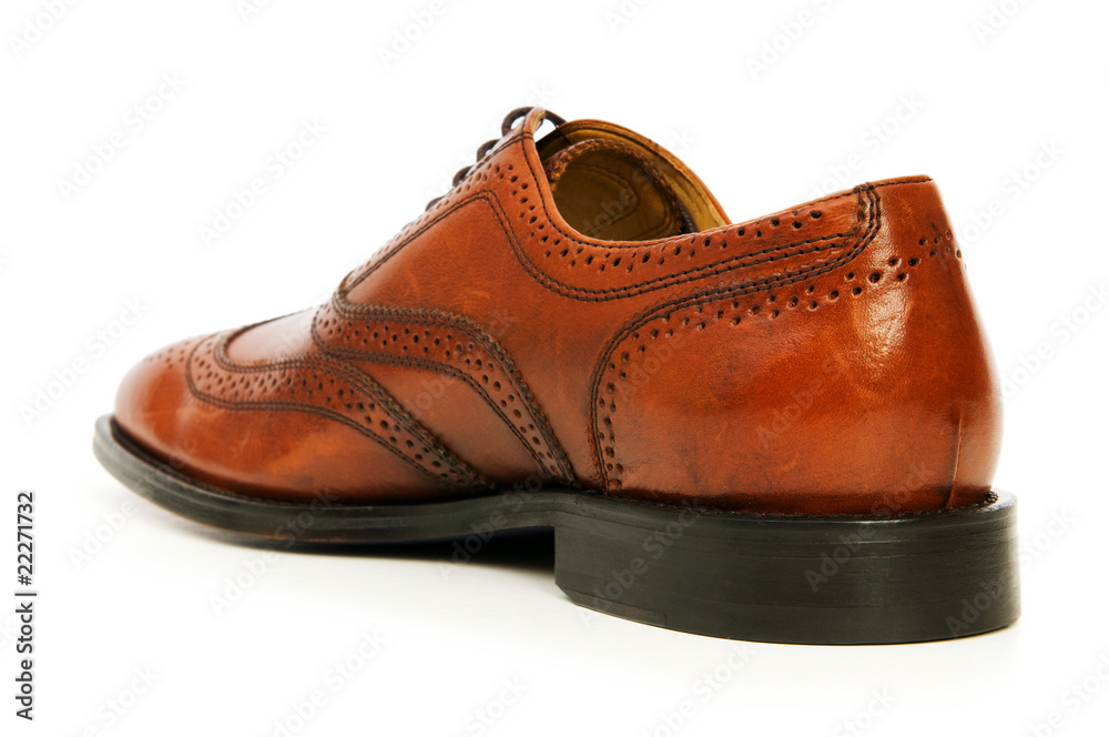 Male shoes isolated on the white background Male shoes isolated on the white background