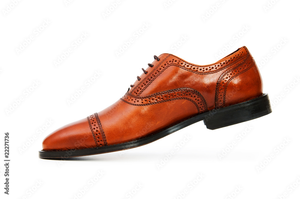Male shoes isolated on the white background Male shoes isolated on the white background