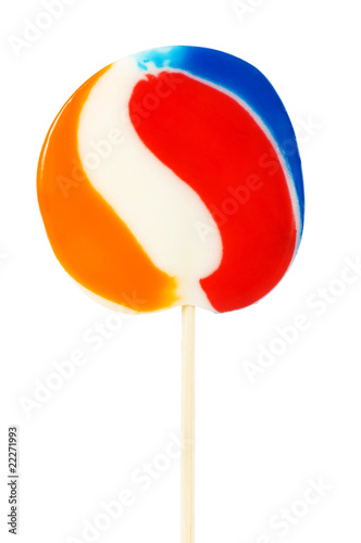 Colourful lollipop isolated on the white background © Elnur