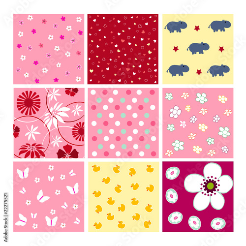 Seamless baby plaid pattern