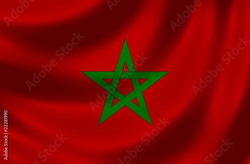 Nationalfahne von Marokko