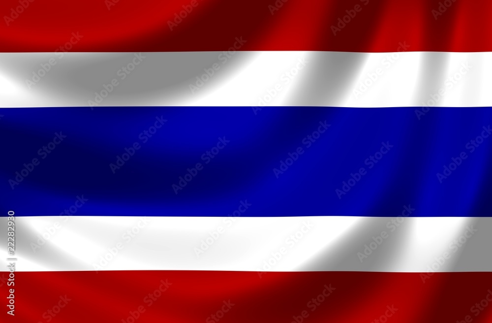 Naklejka premium Nationalfahne von Thailand