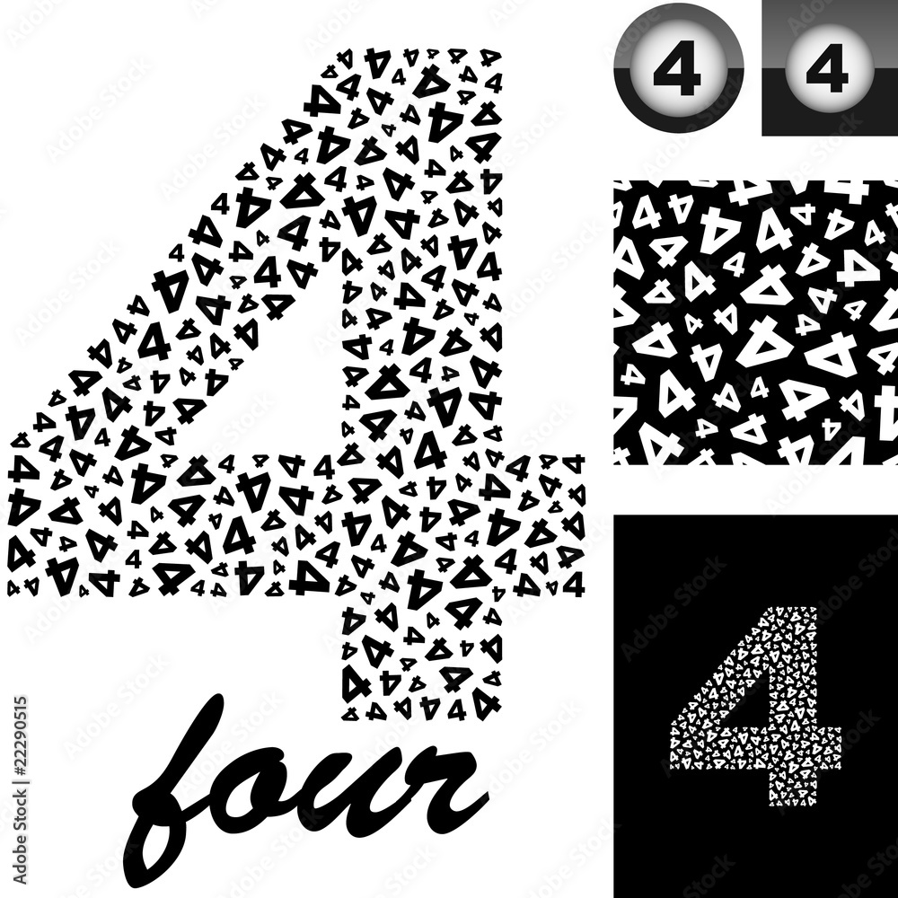 Four. Great vector set for design.